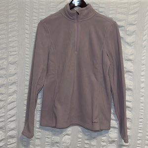 Eddie Bauer Light Purple Pullover Polartec Fitness Fleece